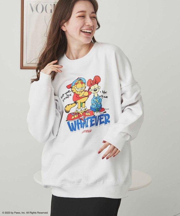 WEGO 【ユニセックス着用ITEM】別注GARFIELDプルオーバー 柄1