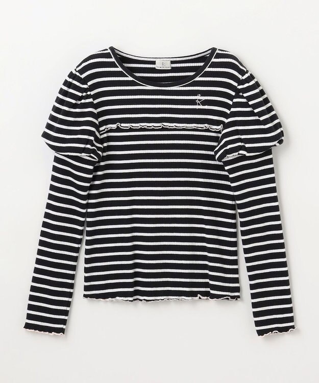 組曲 KIDS 【110-140㎝】パフスリーブ トップス ブラック