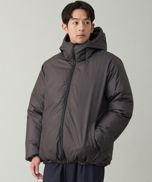 UNFILO MENS 【OCEANS YouTube 掲載】TAION×UNFILO リバーシブルフードダウン チャコール×オリーブ