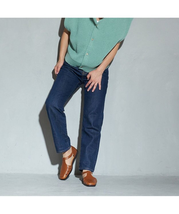 ing <ing>【WEB限定】Tストラップデザインシューズ ブラウン