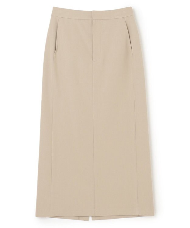 UNFILO イージーチノ Iラインスカート ベージュ