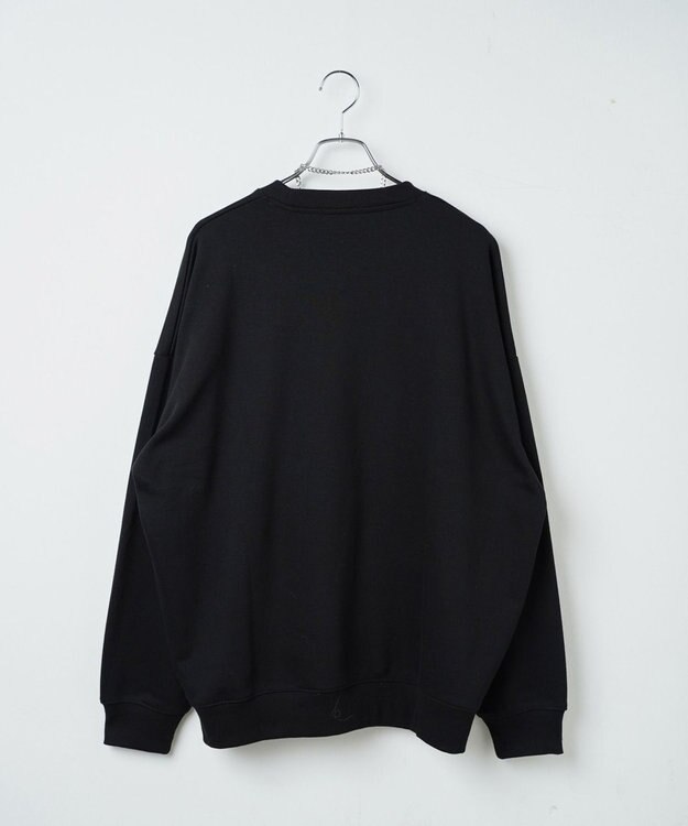 WEGO アクセ付きグラフィックプルオーバー ブラック