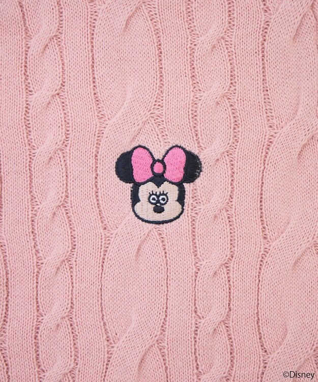 earth music&ecology Ｄｉｓｎｅｙ×Ｓｅｉｊｉ　Ｍａｔｓｕｍｏｔｏ刺繍ニット Pink