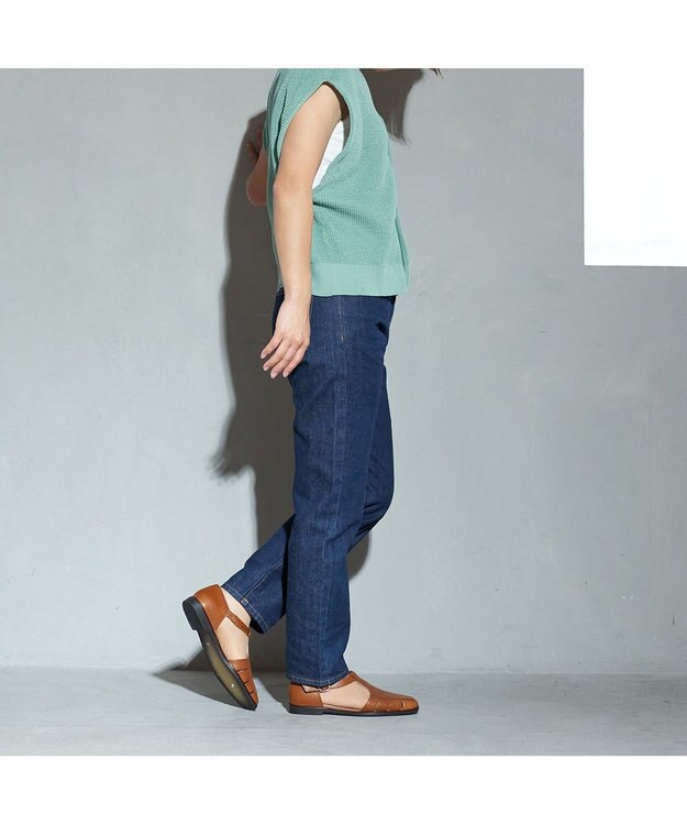 ing <ing>【WEB限定】Tストラップデザインシューズ ブラウン