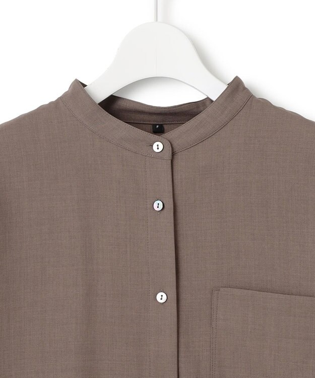 J.PRESS YORK STREET 【WOMEN】バックプリーツ ブラウス ブラウン系