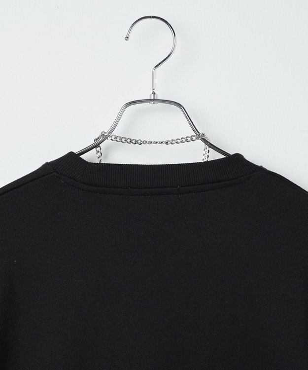 WEGO アクセ付きグラフィックプルオーバー ブラック