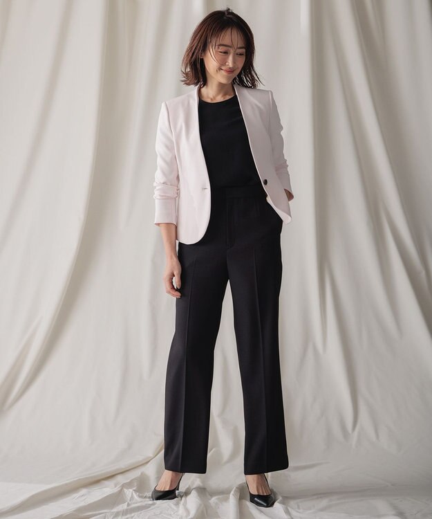 BEIGE， 【L-size】LUIZA / ノーカラージャケット Cherry Pink