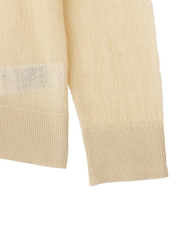 CRAFT STANDARD BOUTIQUE シアージョーゼットニットカーディガン Light Beige