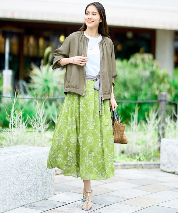 自由区 【SHIHOさん着用・可変デザイン・季節を彩る素材】ワイドライフィア トートバッグ ブラウン