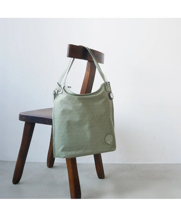 PELLE BORSA 3Way リュック/クロスボディ/ショルダー ミディバッグ Alive アライブ 4319 セージ