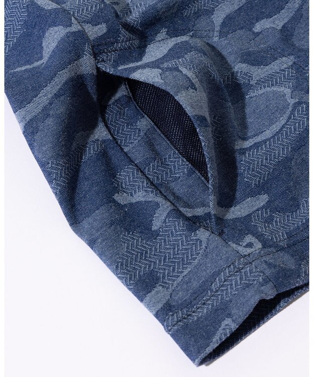 JOSEPH ABBOUD MOUNTAIN 【吸水速乾・男女兼用】カモフラジャガードTシャツ ブルー系7