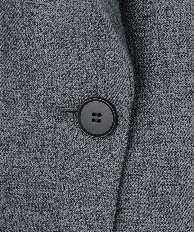 23区 【洗える】ウールライクカルゼ  テーラードジャケット グレー系