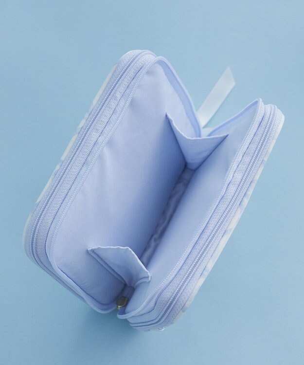 Maison de FLEUR リボンプリントマルチケース Light Blue