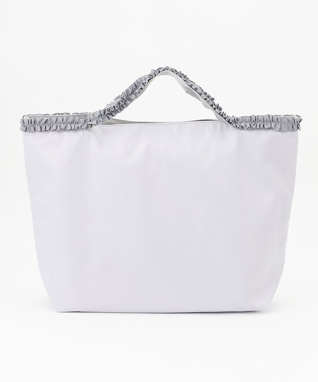 ANY 【PC・A4サイズ収納可】フリルハンドルトート ライトグレー