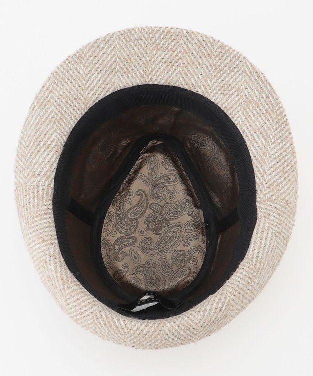 JOSEPH ABBOUD 尾州産カシミヤブレンド×アルパカ混素材カシミヤブレンドアルパカヘリンボーン ハット ベージュ系7