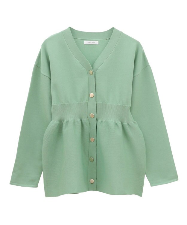 Green Parks ・ＡＮＤＳＥＡＲＣＨ　ペプラムニットカーディガン Green