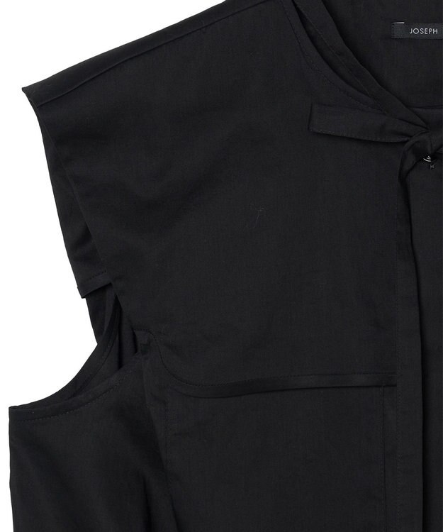 JOSEPH 【WEB&OUTLET限定・洗える】ライトポプリン　ブラウス Black