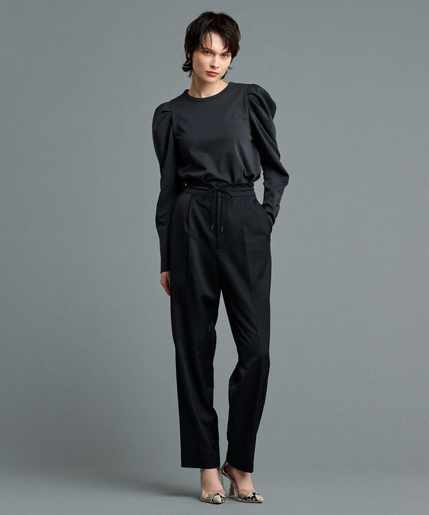 uncrave 【UVケア・接触冷感】ダブルフェイスジャージー ボリュームスリーブ カットソー(長袖)（uncrave STANDARD） スレート