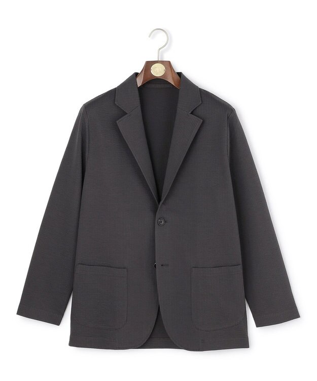 J.PRESS MEN 【WEB・一部店舗限定】シアサッカー カットジャケット グレー系