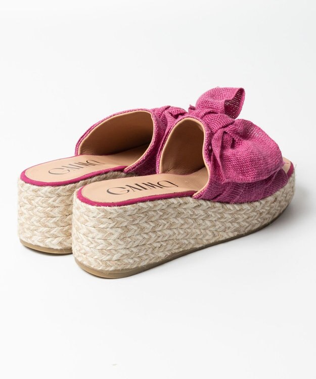 gaimo 【GAIMO/ガイモ】リネンリボン付きジュート厚底サンダル/CELIA-RS ピンク