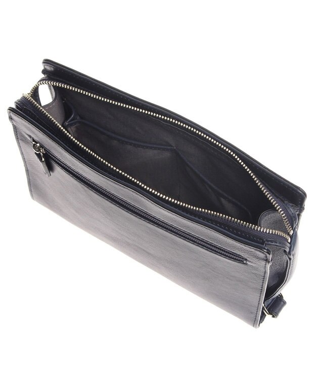 ACE BAGS & LUGGAGE ultima TOKYO ウルティマ トーキョーケヴィン セカンドバッグ クラッチバッグ レザー 77991 ネイビー