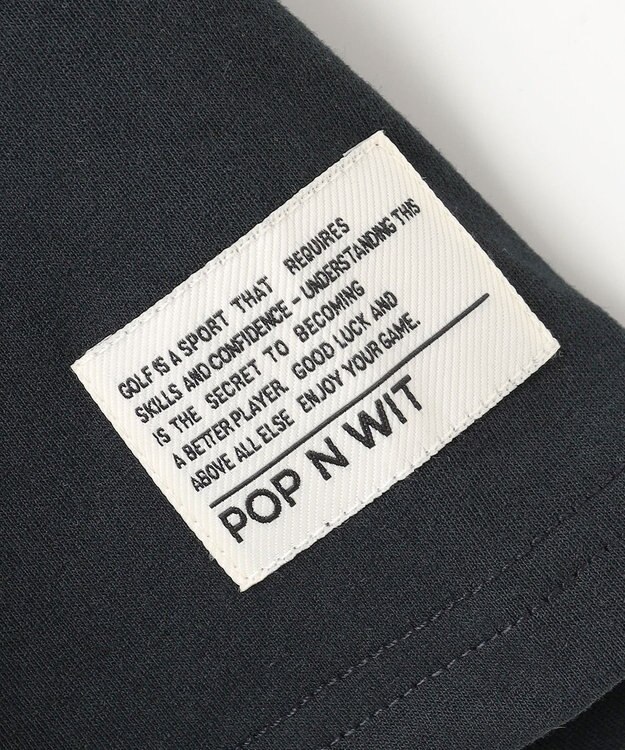 PW CIRCULUS 【吸水速乾 / UV遮蔽率99.5% UVカット / ストレッチ】【WOMEN】ポケットモックT ゴルフウェア レディース ブラック系