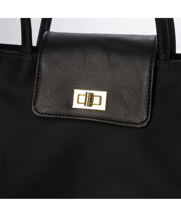 UNBILLION VERYコラボ ペルケ perche / ミニ牛革フラップナイロントートバック VERYコラボ ペルケ perche / ミニ牛革フラップナイロントートバック