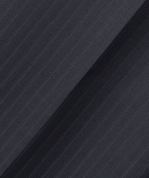 GOTAIRIKU シワになりにくい【御幸毛織/みゆきけおり】DRY SPINNER(ドライスピナー)スーツ（ダークグリーンストライプ） ダークグリーン系1