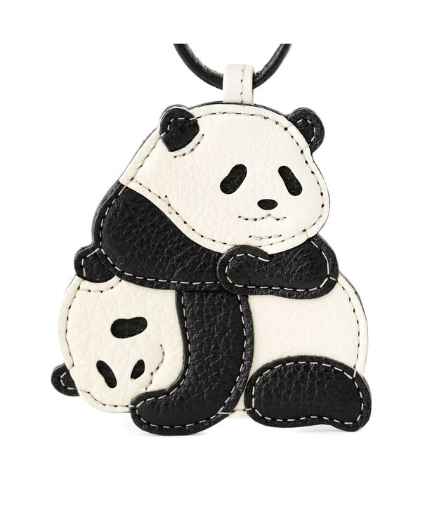 IBIZA アニマーダ　牛革　チャーム（パンダ） 黒