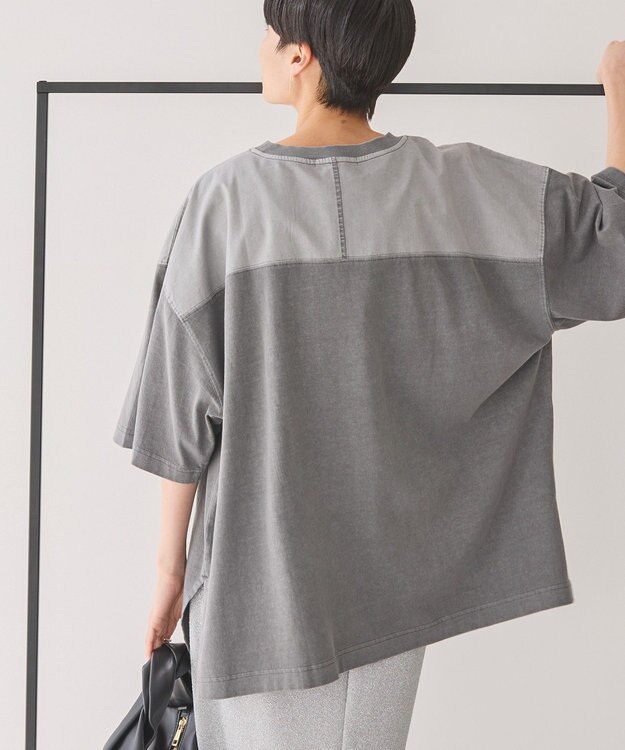 AMERICAN HOLIC ピグメント加工フットボールＴシャツ Charcoal Gray