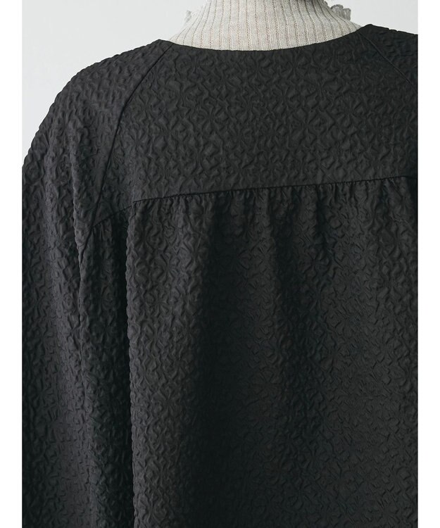 Green Parks AnriettMusee フロントジップジャガードブルゾン Black