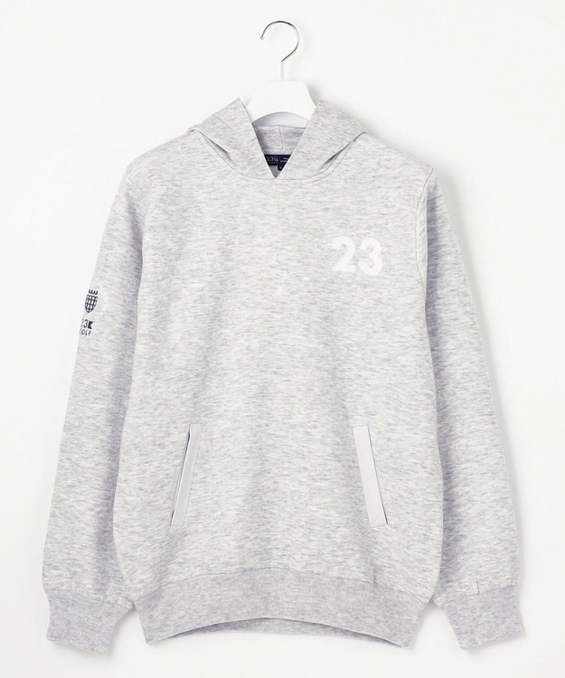 23区GOLF 【MEN】ダブルフェイスフーディー ライトグレー系