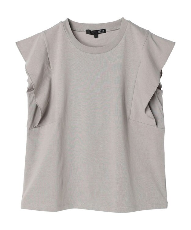 Green Parks ・ＳＵＧＡＲ　ＳＰＯＯＮ【ＣＯＯＬ】フレンチスリーブＴＥＥ Light Gray