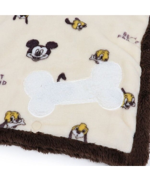 PET PARADISE ディズニー プルート 着る毛布 中型犬 ホワイト×ブラウン