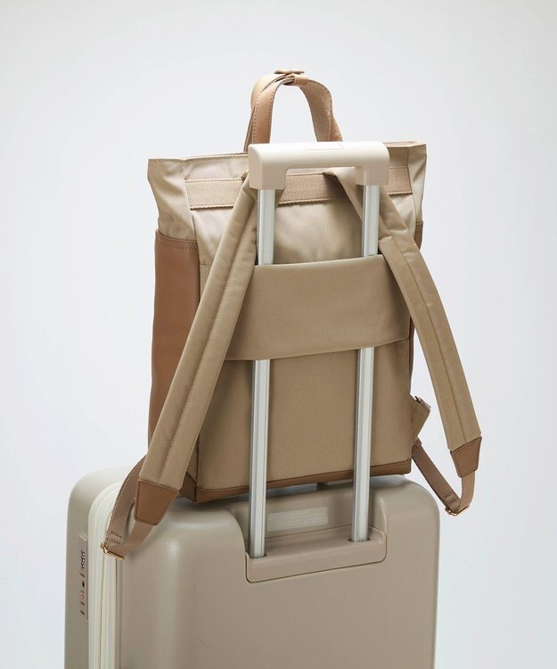 TOPKAPI 【Breath TOPKAPI】LINEA リネア レザーコンビ リュック バックパック　A4 / 軽量 ブラウン