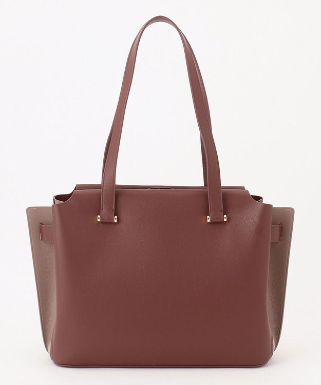 LA BAGAGERIE コンビカラーA4トートバッグ ワイン