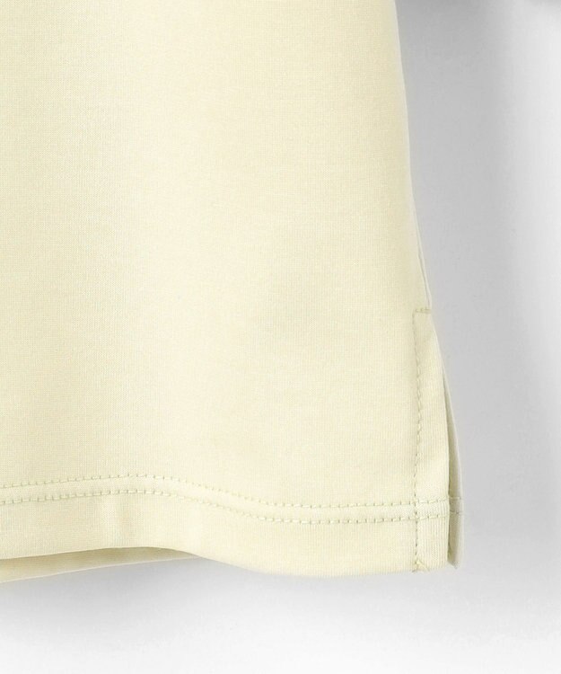 J.PRESS LADIES L 【洗える】エンブロシャツジャージー ブラウスライク カットソー ライム系