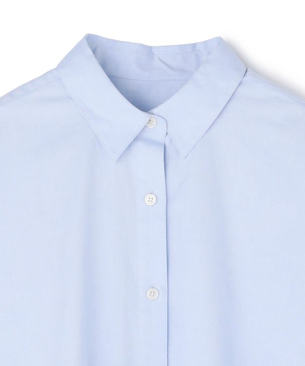 UNFILO L 【WEB限定カラー】コットン オーバーシャツ ブルー