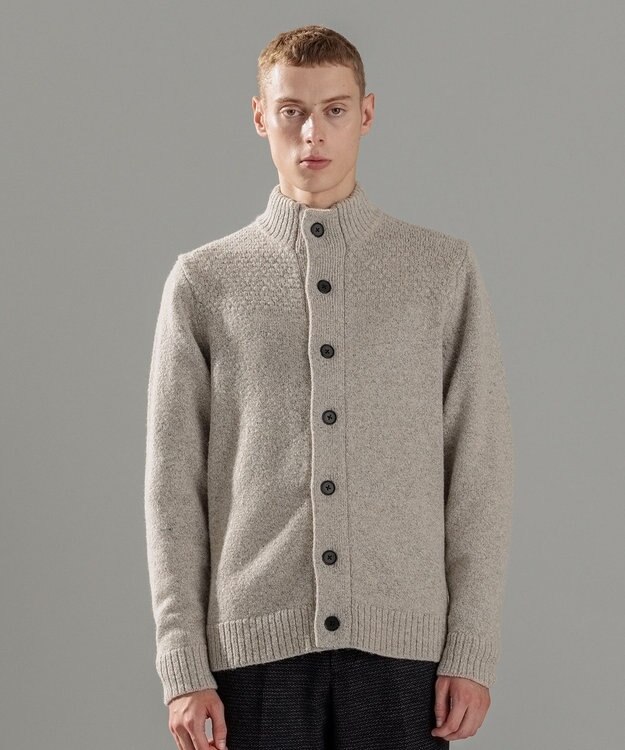 JOSEPH HOMME ツイストメランジ　ニットカーディガン アイボリー系