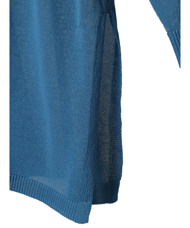 CRAFT STANDARD BOUTIQUE シアーニットトッパーカーディガン Blue