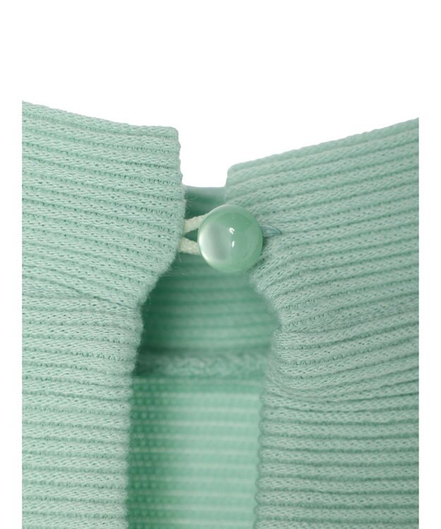 Green Parks リップル袖タックボリュームプルオーバー Sax