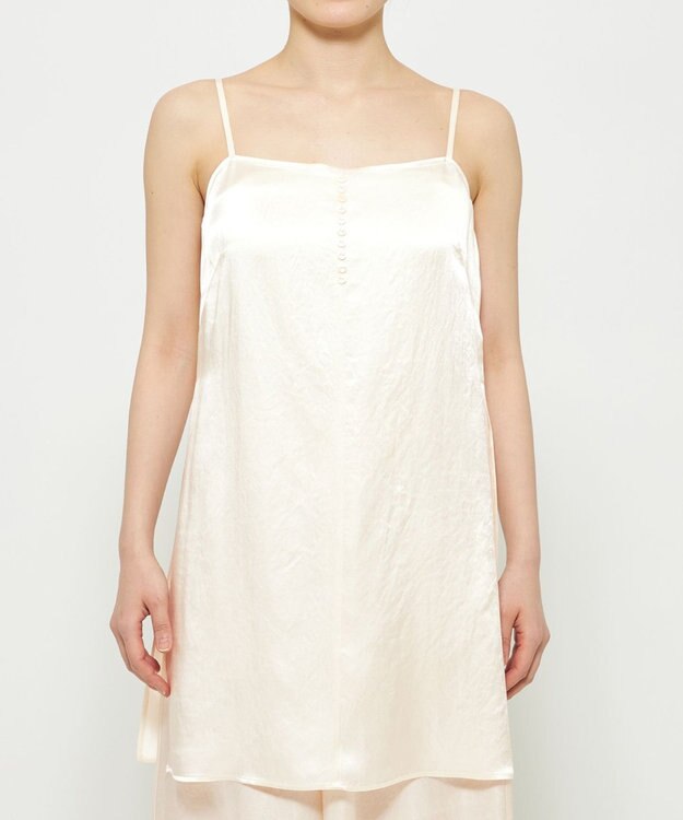 uncrave アセテートヴィンテージサテン キャミソールブラウス エクリュ