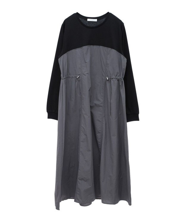 Green Parks カットソードロストドッキングワンピース Gray