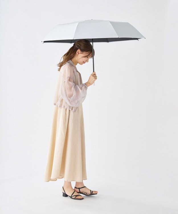 MOONBAT 【世界初の放射冷却素材】REIKYAKUパラソル ラディクール 折りたたみ傘 60㎝ 晴雨兼用 日傘 遮光100％ UV100％ 遮熱 ホワイト