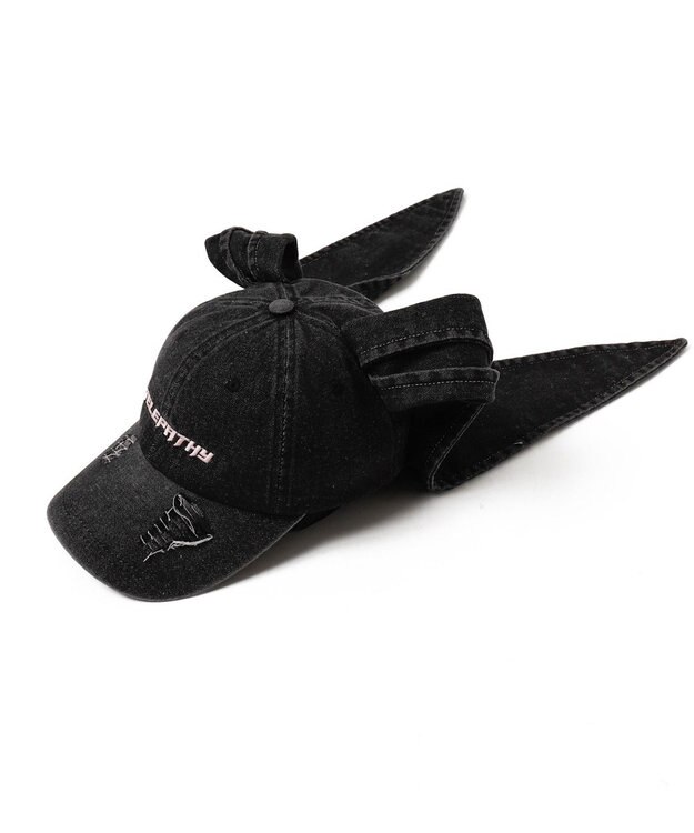 WEGO うさ耳デニムキャップ ブラックその他