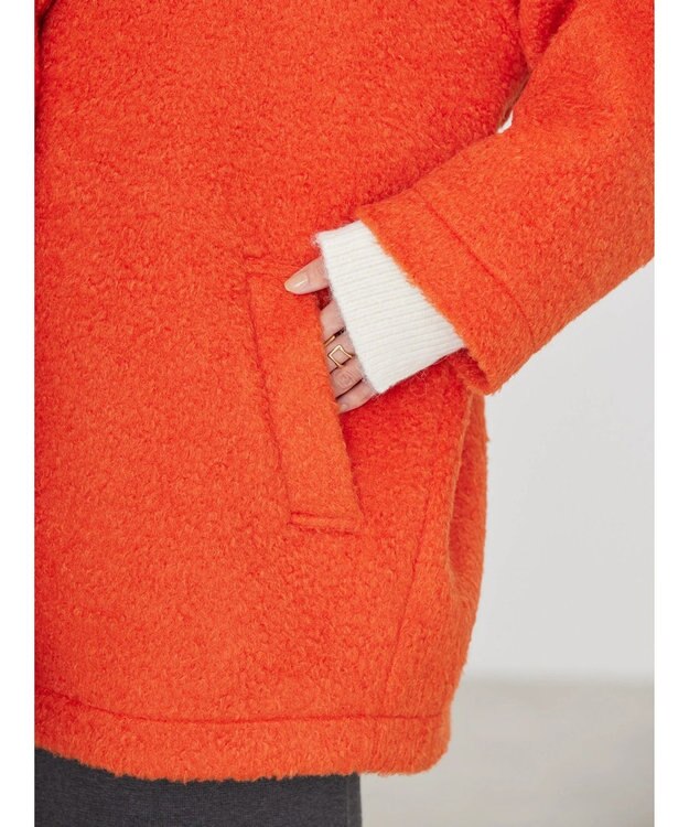 AMERICAN HOLIC シャギーコクーンミディコート Orange