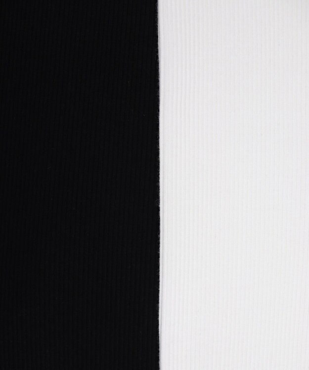 LENO TANK TOP　テレコタンクトップカットソー BLACK