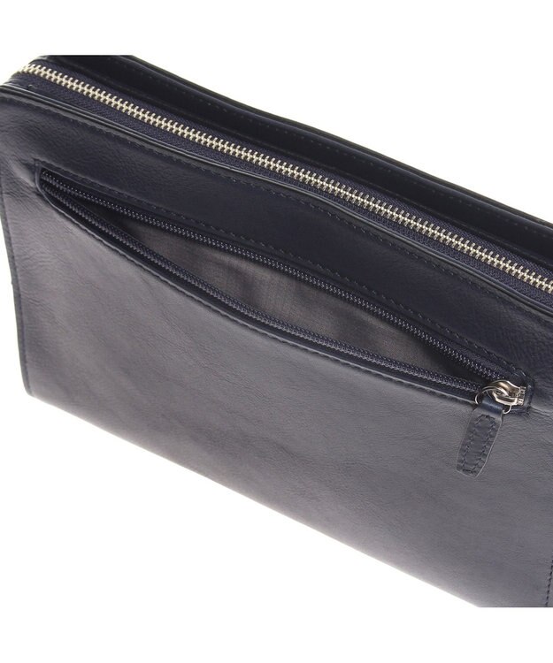 ACE BAGS & LUGGAGE ultima TOKYO ウルティマ トーキョーケヴィン セカンドバッグ クラッチバッグ レザー 77991 ネイビー