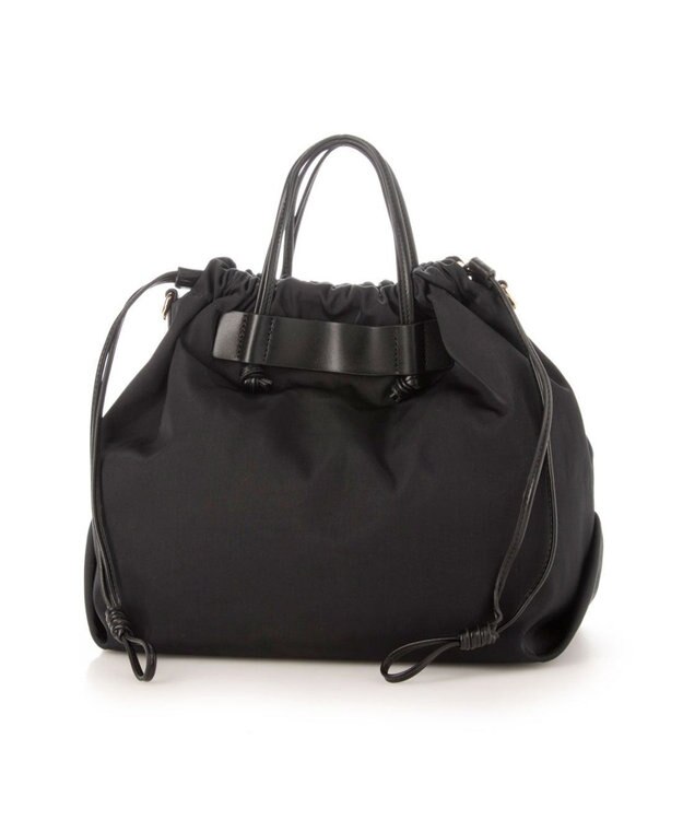 UNBILLION kakatoo ナイロンドローストリング3wayトートバッグ ブラックアイボリー