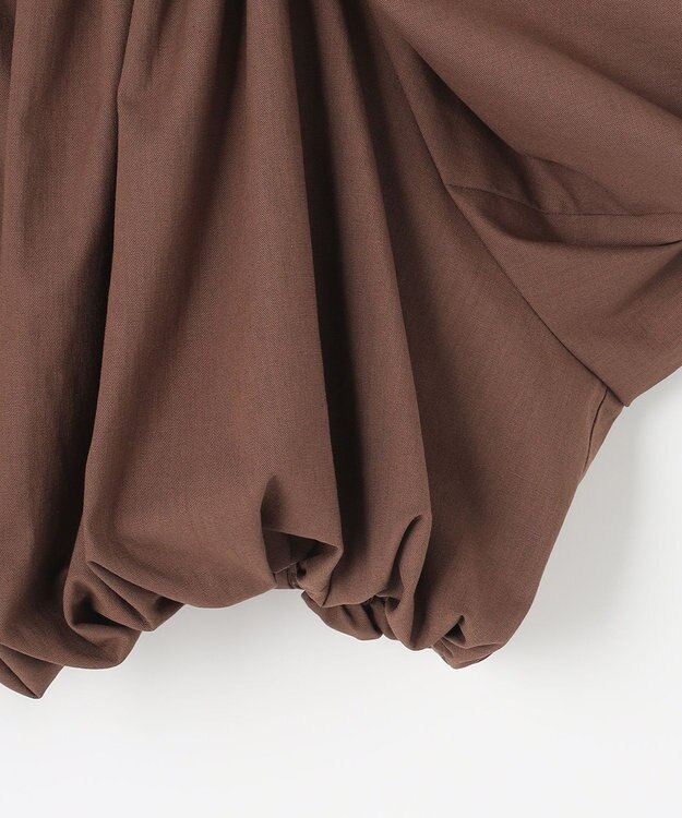 NAVE 【Nave　洗える】リリー 　バルーンスリーブブラウス ダークブラウン系